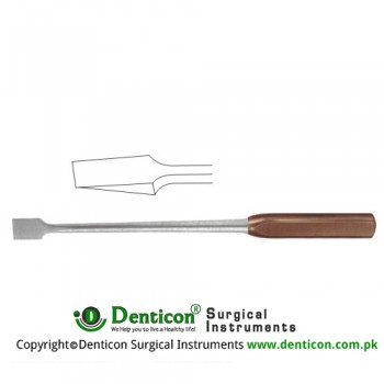 FiberGrip™ Dahmen Bone Osteotome Stainless Steel, 30 cm - 12" 8 mm